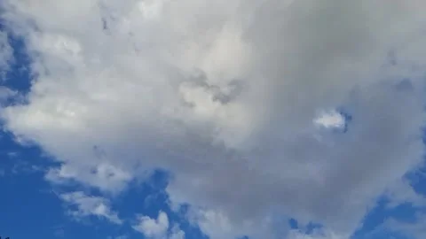 Blue Sky with Moving White Clouds Hyperlapse 4K Stock Footage 337699841