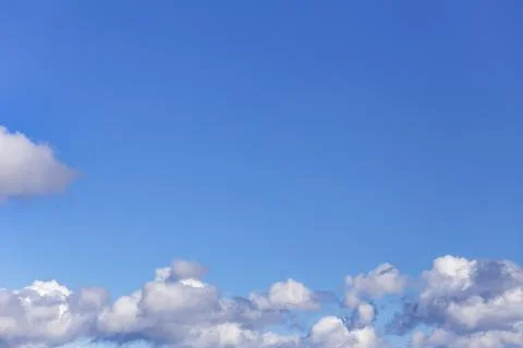 Blue sky with nice clouds in Turkey. Stock Photos