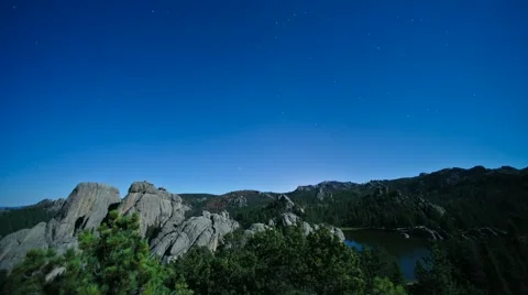 Blue Sky at Night Stock Footage 54743471