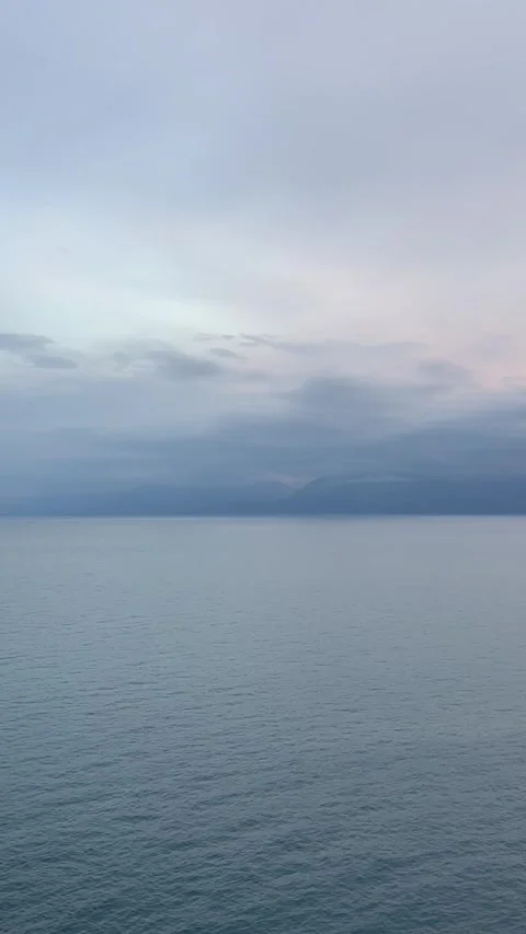 Blue sky over the blue sea Stock Footage 334445298