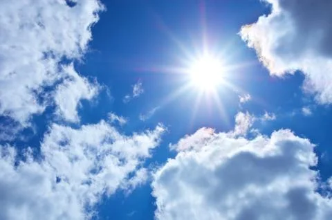 Blue sky. Stock Photos