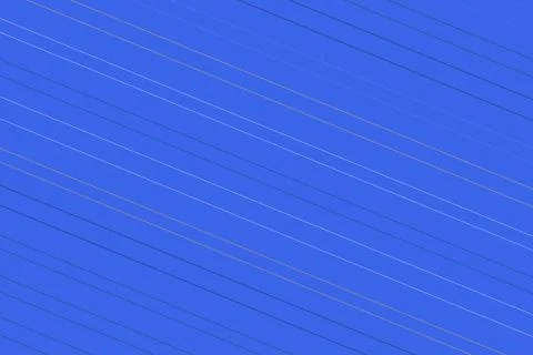 Blue sky with power lines stretching across the sky Ilustração Stock