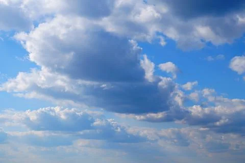 Blue sky with rain clouds for background Stock Photos