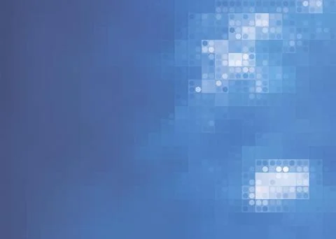 Blue sky with realistic clouds. Vector background. Illustrazione stock