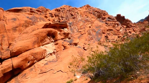 Blue Sky Red Rocks Video stock 37497897