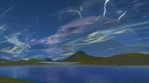 Blue Sky reflection 2 Stock Footage 666993