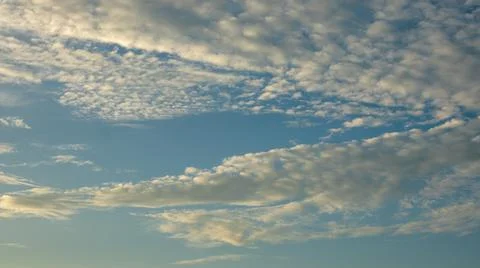 Blue Sky With Scattered Clouds Stock Photos
