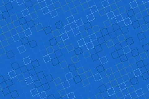 Blue sky with scattered white clouds on a sunny day イラスト素材