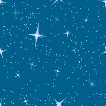 Blue sky seamless background. Stock Illustration