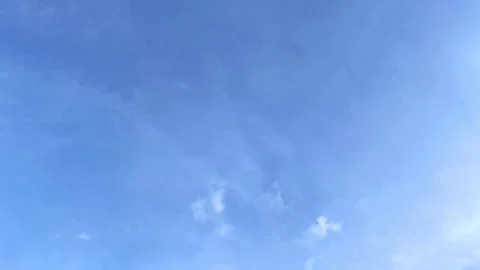 Blue sky seamless loop stop motion animation with soft white cloud patterns. Stock Footage 334580115