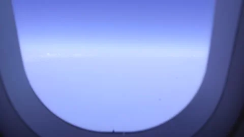 Blue sky seen from plane Stock Footage 161876193