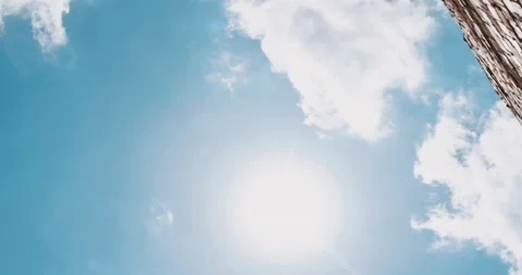 Blue sky with a single cloud Stock Footage 135293221