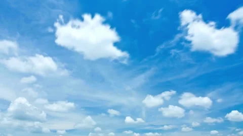 Blue sky, Sky, clouds Stock Footage 277348789