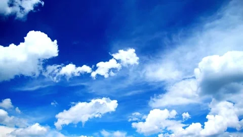 Blue sky, Sky, clouds Stock Footage 277351643