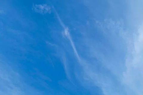 Blue Sky with Small White Clouds Stock Photos