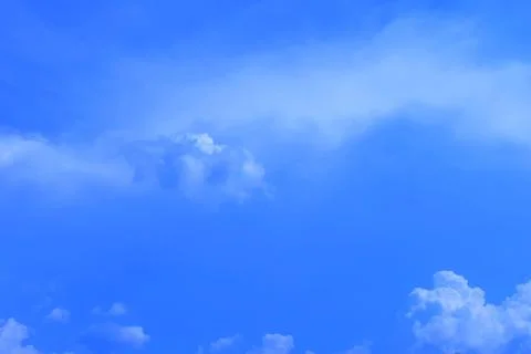 Blue Sky with Small White Clouds Stock Photos