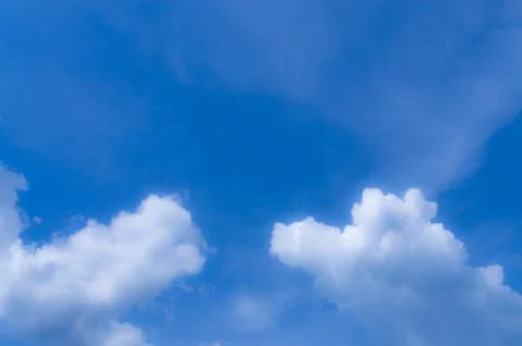 Blue sky with soft cloud background Stock Photos