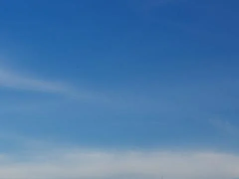 The Blue Sky with a soft cloud from Bangkok , Thailand Stock Photos
