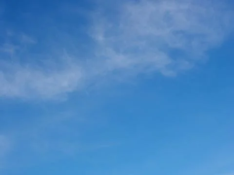 The Blue Sky with a soft cloud from Bangkok , Thailand Stock Photos