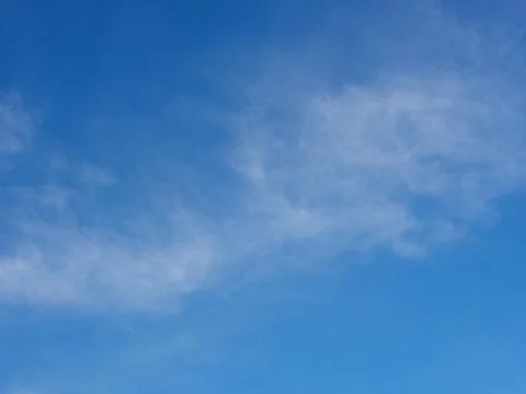 The Blue Sky with a soft cloud from Bangkok , Thailand Stock Photos