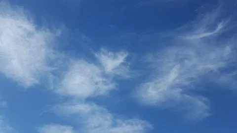 Blue sky with soft clouds Stock Photos
