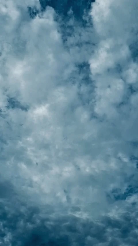 Blue Sky with Soft Moving Clouds Stock Footage 316069423
