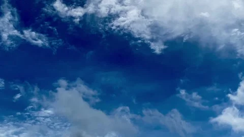 Blue Sky with Soft Moving Clouds Stock Footage 326219139