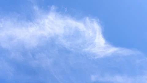 Blue Sky With Soft White Cloud Background Фото