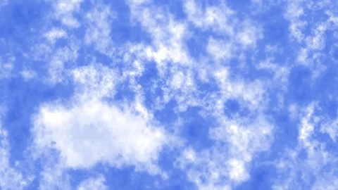 Blue Sky with Soft White Clouds on a Clear Day Background Video stock 327607854