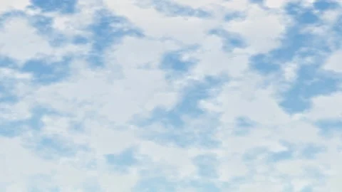 Blue Sky with Soft White Clouds Moving Slowly Across the Frame Stock Footage 336423439