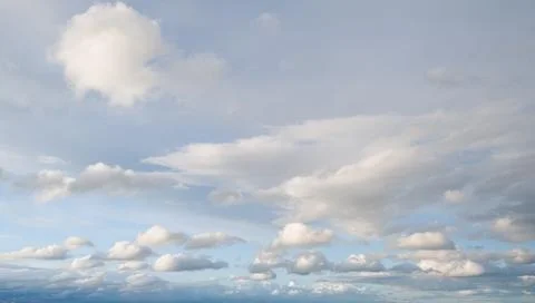 Blue sky with soft white clouds background 库存照片