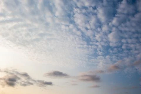 Blue  Sky with some white clouds Stock Photos