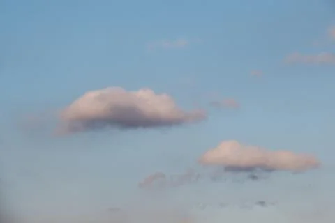 Blue  Sky with some white clouds Stock Photos