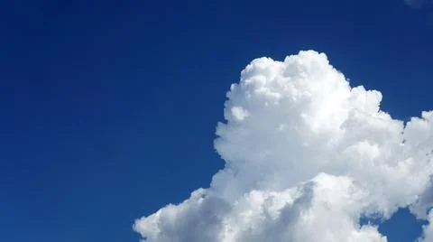 Blue sky with stormy clouds Stock Photos