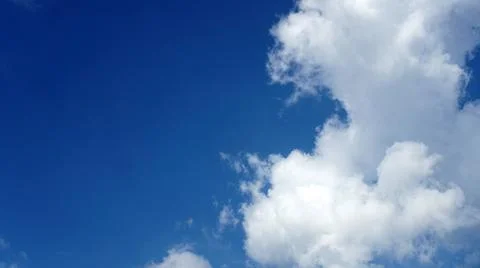 Blue sky with stormy clouds Stock Photos