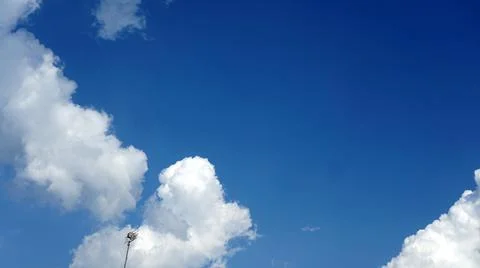 Blue sky with stormy clouds Stock Photos