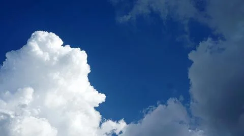 Blue sky with stormy clouds Stock Photos