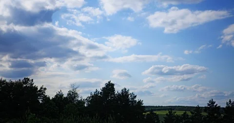 Blue sky at summer day Stock Footage 90676748