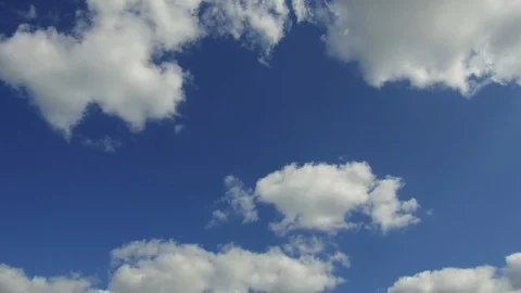 Blue sky sun with clouds camera pan Video stock 114867119