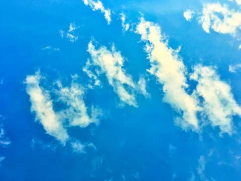 Blue sky in sunset Stock Photos