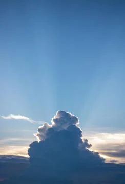 Blue sky before sunset 库存照片