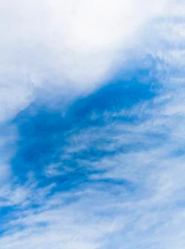 Blue sky texture background with light clouds for compositions Stock Photos