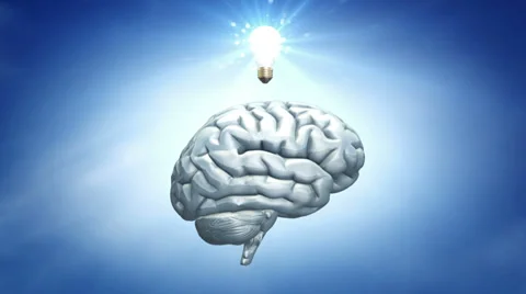 Blue Sky Thinking Brain Video stock 39939988