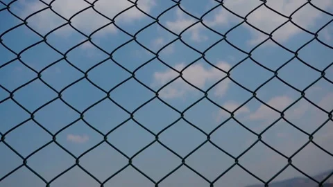 Blue Sky Through a Mesh Stock Footage 293415522