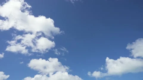 Blue sky time lapse 4k stock video footage. Stock Footage 145864197