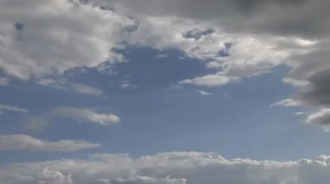 Blue Sky Time Lapse 720p Stock Footage 12022445