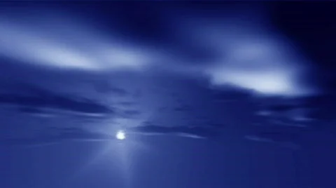 Blue sky time-lapse with clouds flying by Stock-Footage 327708