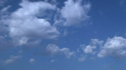 Blue sky in time-lapse Stock Footage