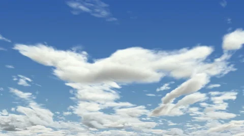 Blue Sky Time Lapse, Seamless Loop, 4K. Vídeo Stock 49085191