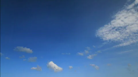 Blue Sky Timelapse Stock Footage 758018